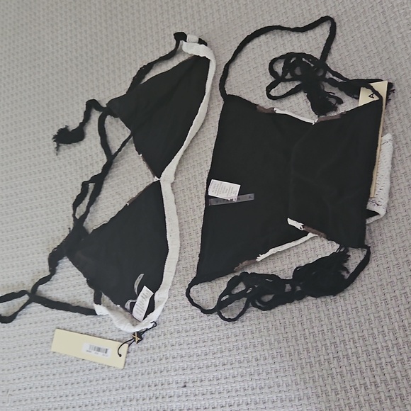 Vitamin A Black and Brown Bikini with Tassels - Picture 3 of 3